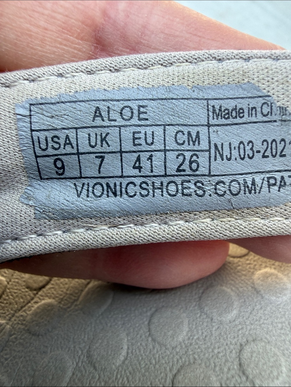 Vionic Tide Aloe Leather Metallic Pewter Sandals Orthotic Comfort Size 9 - Picture 6 of 8